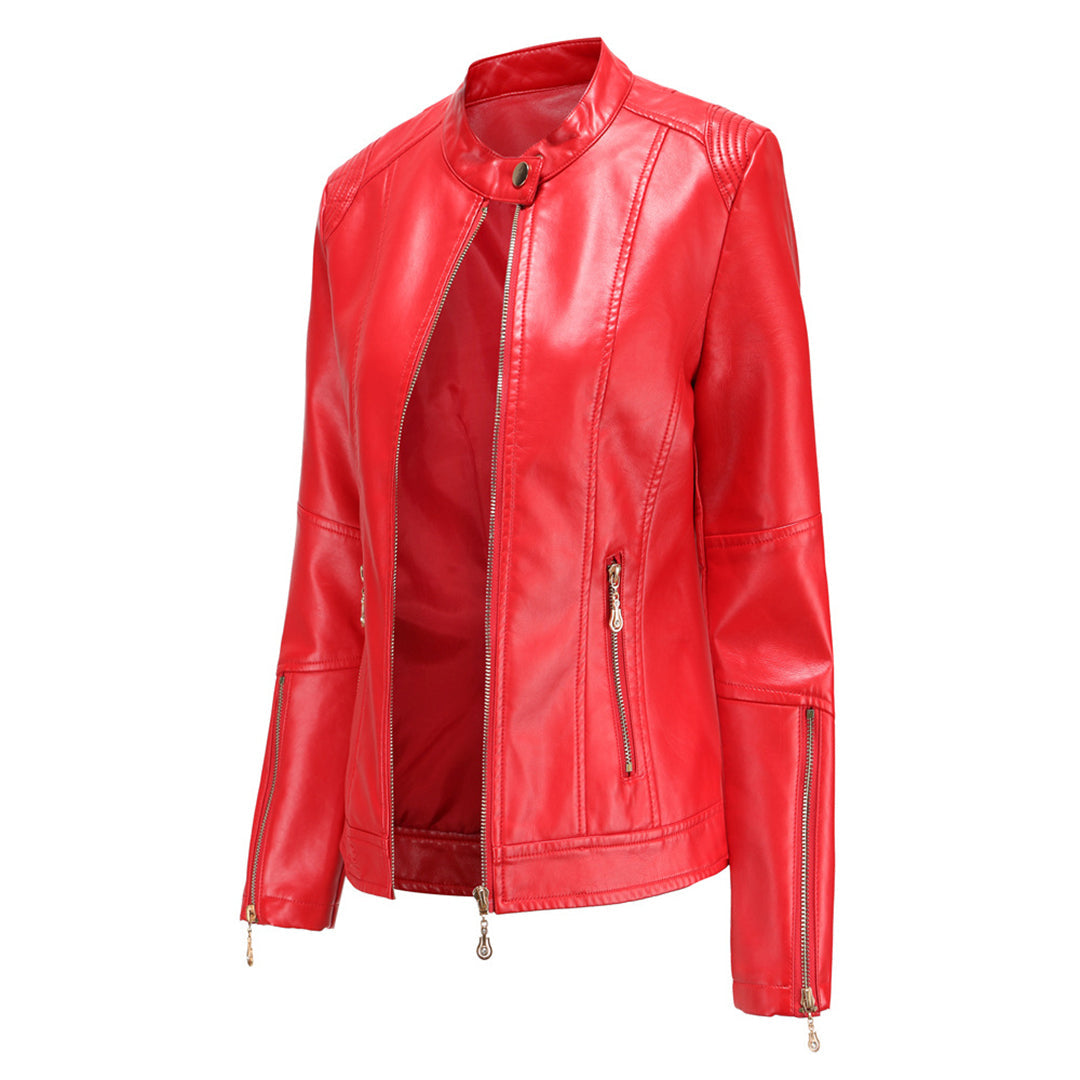 FRANICA - Élégante Veste en Cuir d'Été