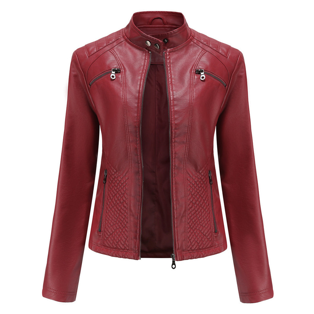 ANDRIJANA - Élégante Veste d'Été en Cuir