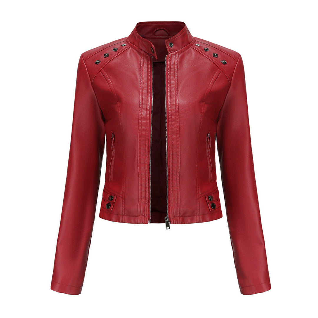 NAJLA - Élégante Veste d'Été en Cuir