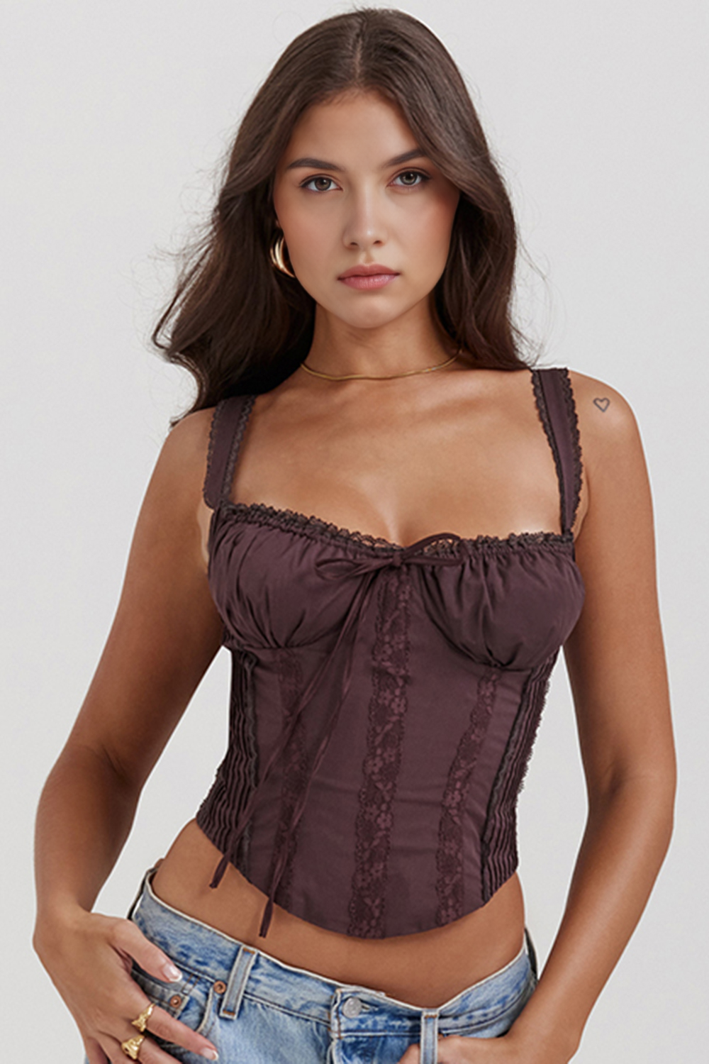 Corset gainant Bela - Marron